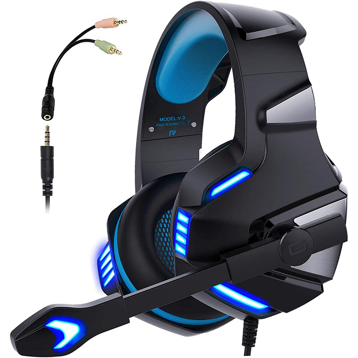 Original KOTION EACH G7500 USB Virtual 7.1 Gaming Headset Wired Headphones Deep Bass Vibration Casque Headphone with Microphone for PS4 PC Gamer