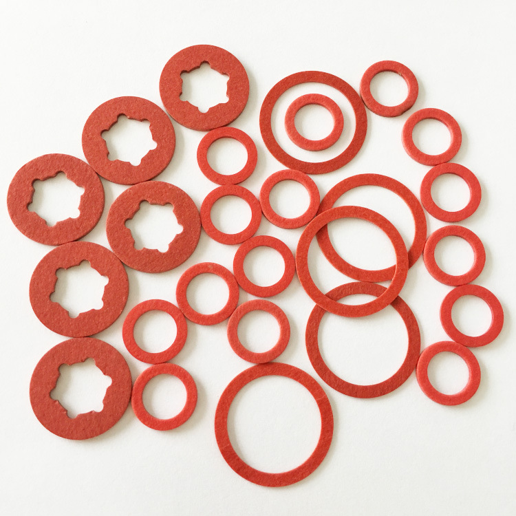 red steel paper gasket, electronic insulation gasket, red flat gasket, high temperature resistant, enlarged sealing ring, fast bar, red meson