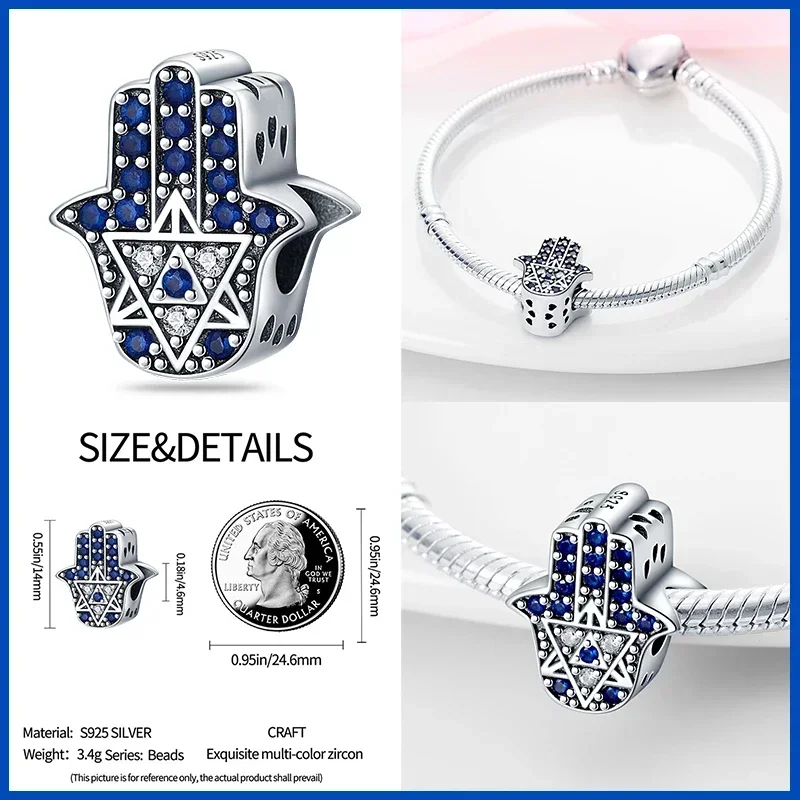 925 Sterling Silver Demon Charm Suitable for Women' Jewelry Fashion Classic Bracelet Free Wholesale Delivery