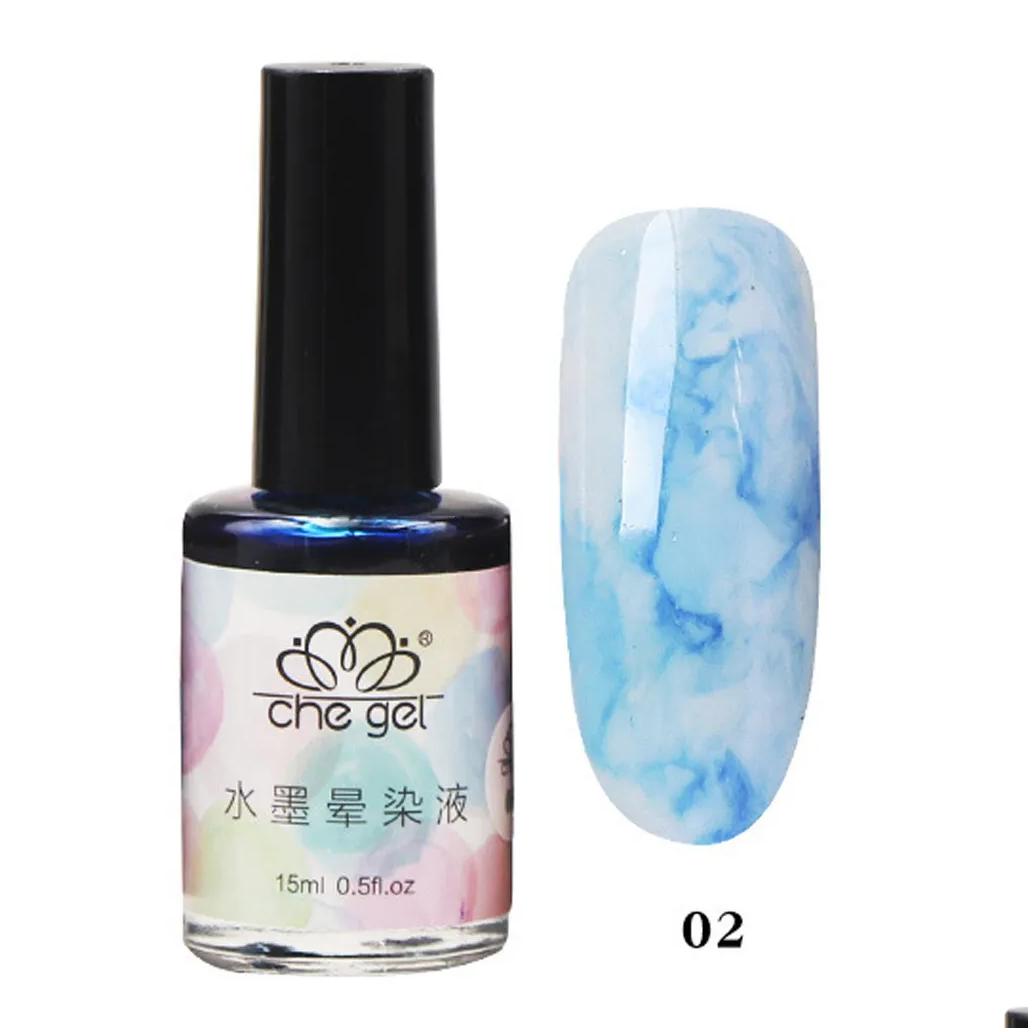 Nail Polish 15Ml Magic Blooming Gel Beautif Wers Diy Marbg Gradient Effect Paint Varnish Manicure Decoration 230802 Drop Delive Dhibo
