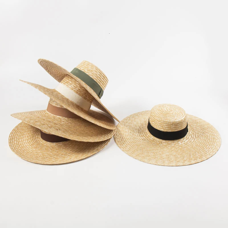 Women Wide Brim Beach Hat Ladies Summer Hats UV Protection Sun Hat S1340-15cm 240219