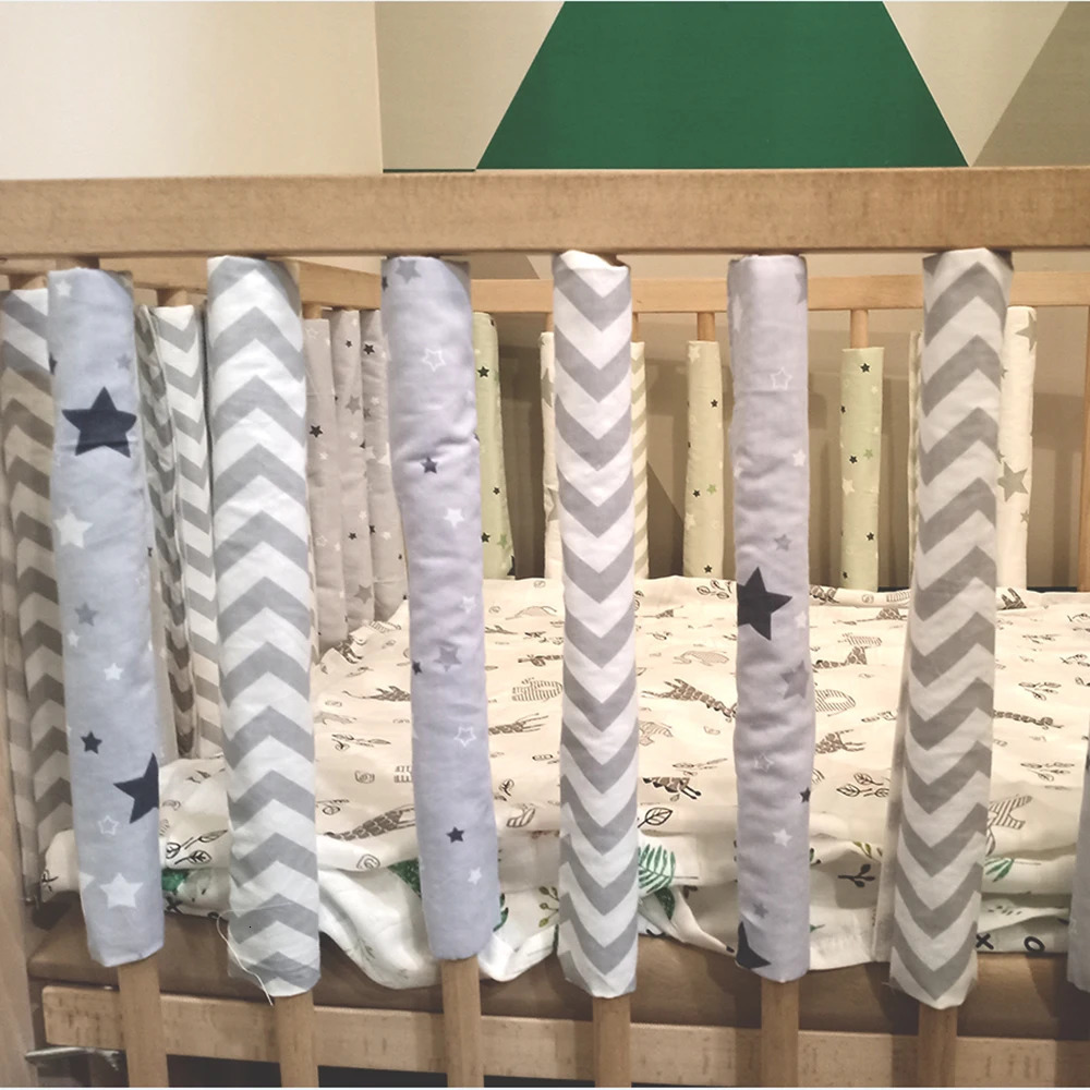 Arrived 12pcs /lot Baby Bed Crib Bumper Baby Crib Keeper Baby Room Decor Baby Bedding Bedside Protective Bed Anti-collision 240229