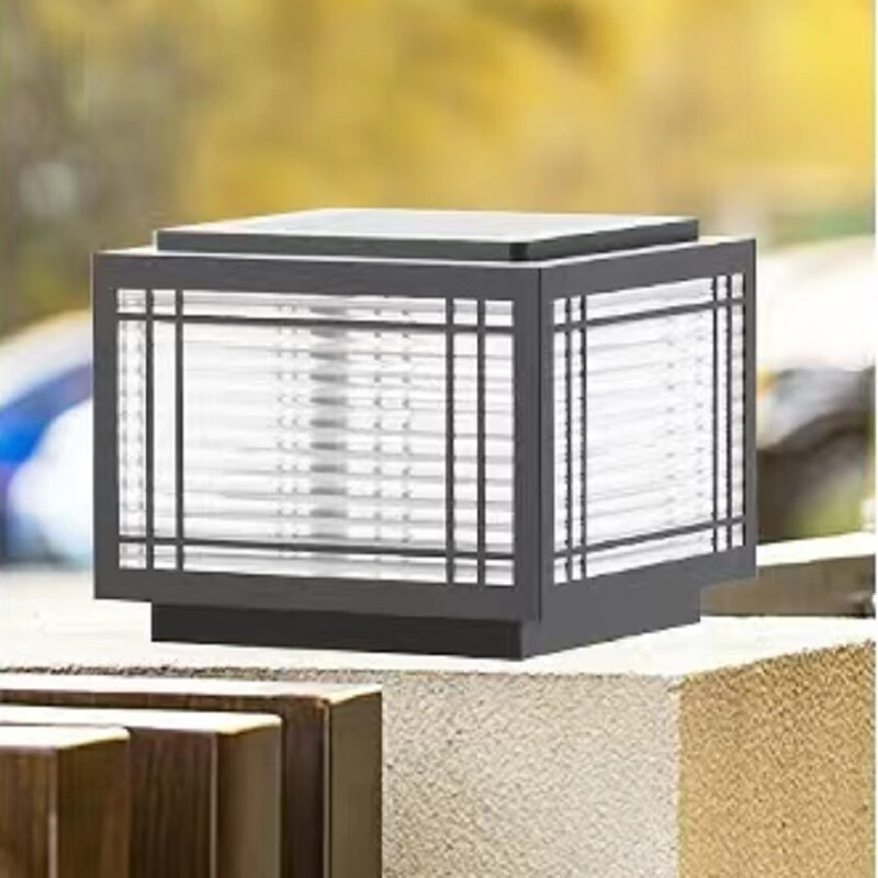 Solar Pillar light 30cm 40cm 50cm Stainless Steels Bollard Light Door Post Lamp Outdoor Waterproof Garden Landscape Lighting