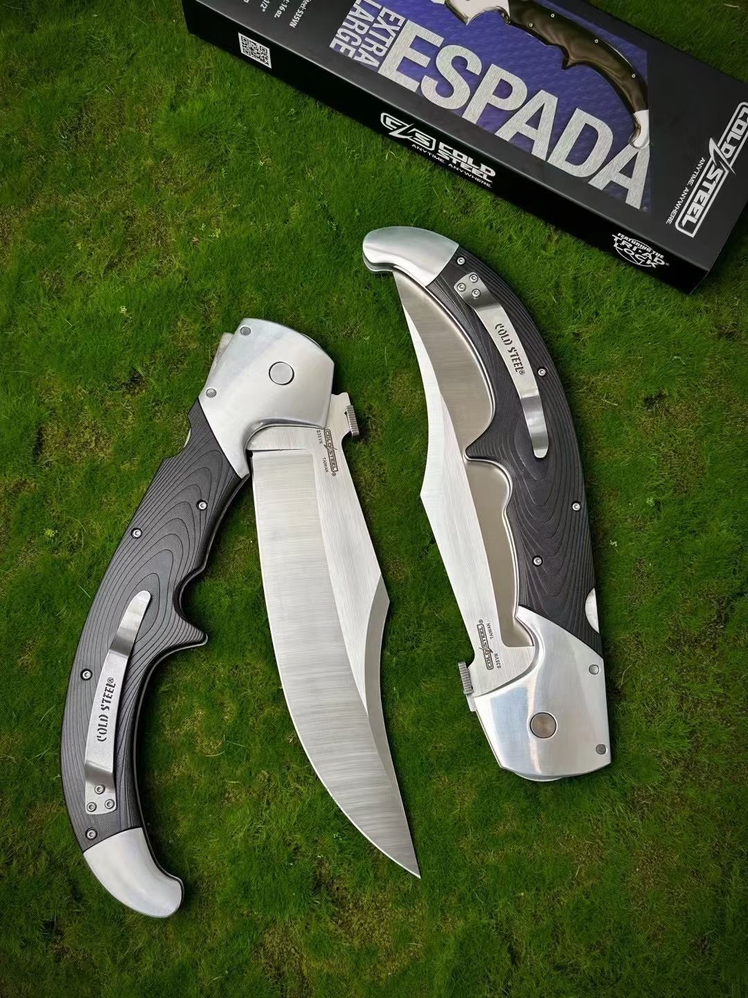 CS 62MA XL Espada Folding Knife 7.5 S35VN Satin Blade Polished G10 Handles with Aluminum Bolsters Outdoor Camp Hunt Knives EDC Tools