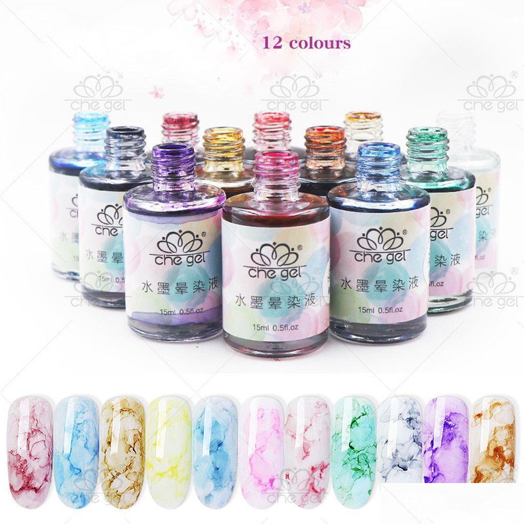 Nail Polish 15Ml Magic Blooming Gel Beautif Wers Diy Marbg Gradient Effect Paint Varnish Manicure Decoration 230802 Drop Delive Dhibo
