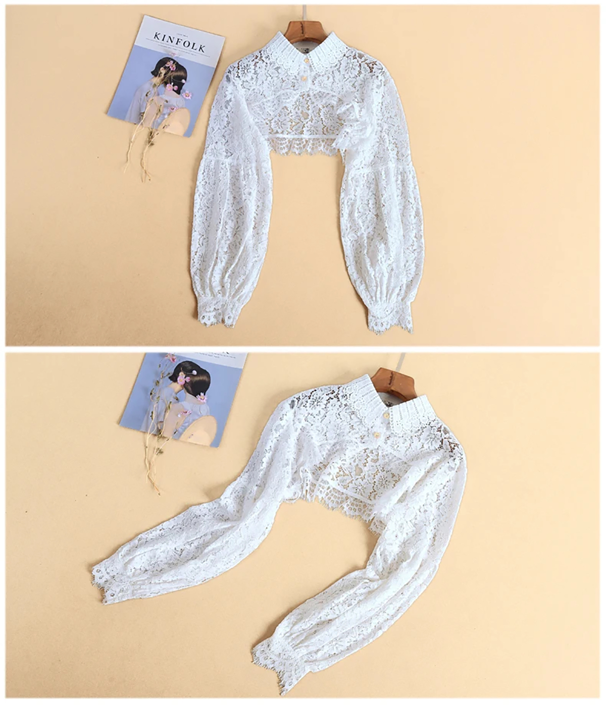 Long Sleeves Bridal Jacket Jewel Neck Lace Appliqued Wrap Bride Accessories For Wedding Dress Jackets Custom Made