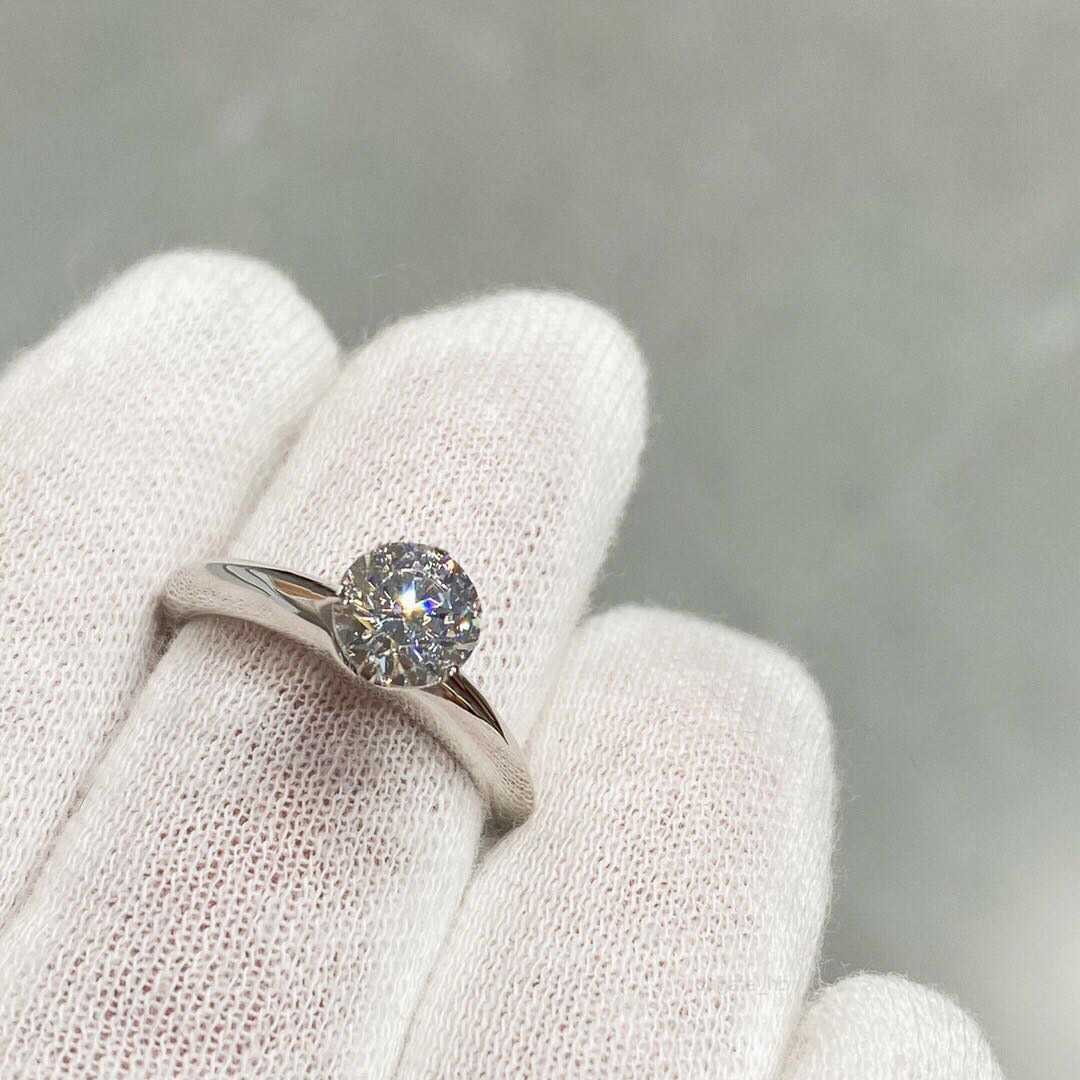 ring 1-3 karat diamond rings anelli moissanite 925 sterling silver couple women marry wedding sets engagement jewelry lovers