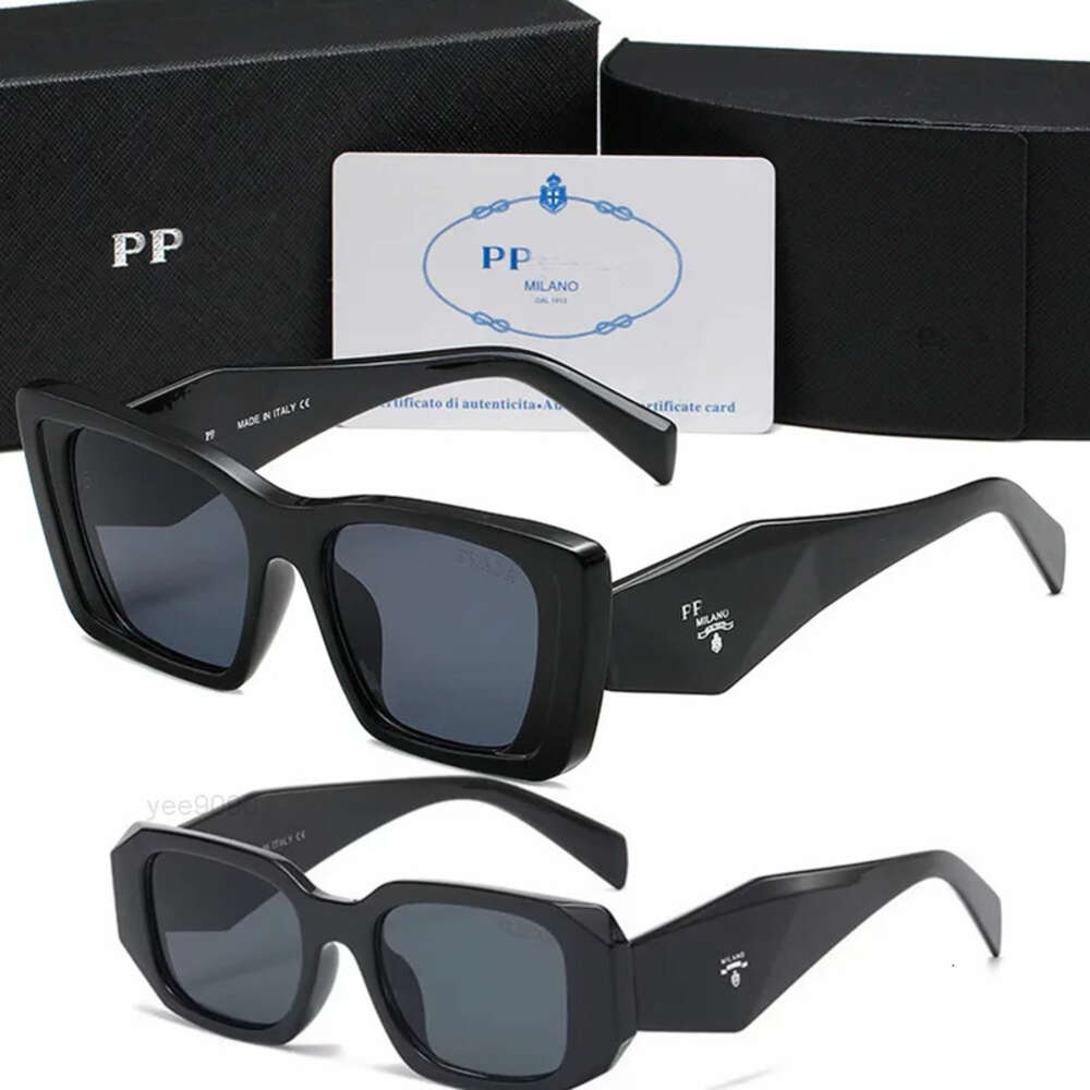 Pradas Mens Designer Sunglasses for Women Outdoor Shades Fashion Classic Sun Glasses Luxury Eyewear Mix Color Optional Triangular Signature Gafas Para El Sol D E8MQ