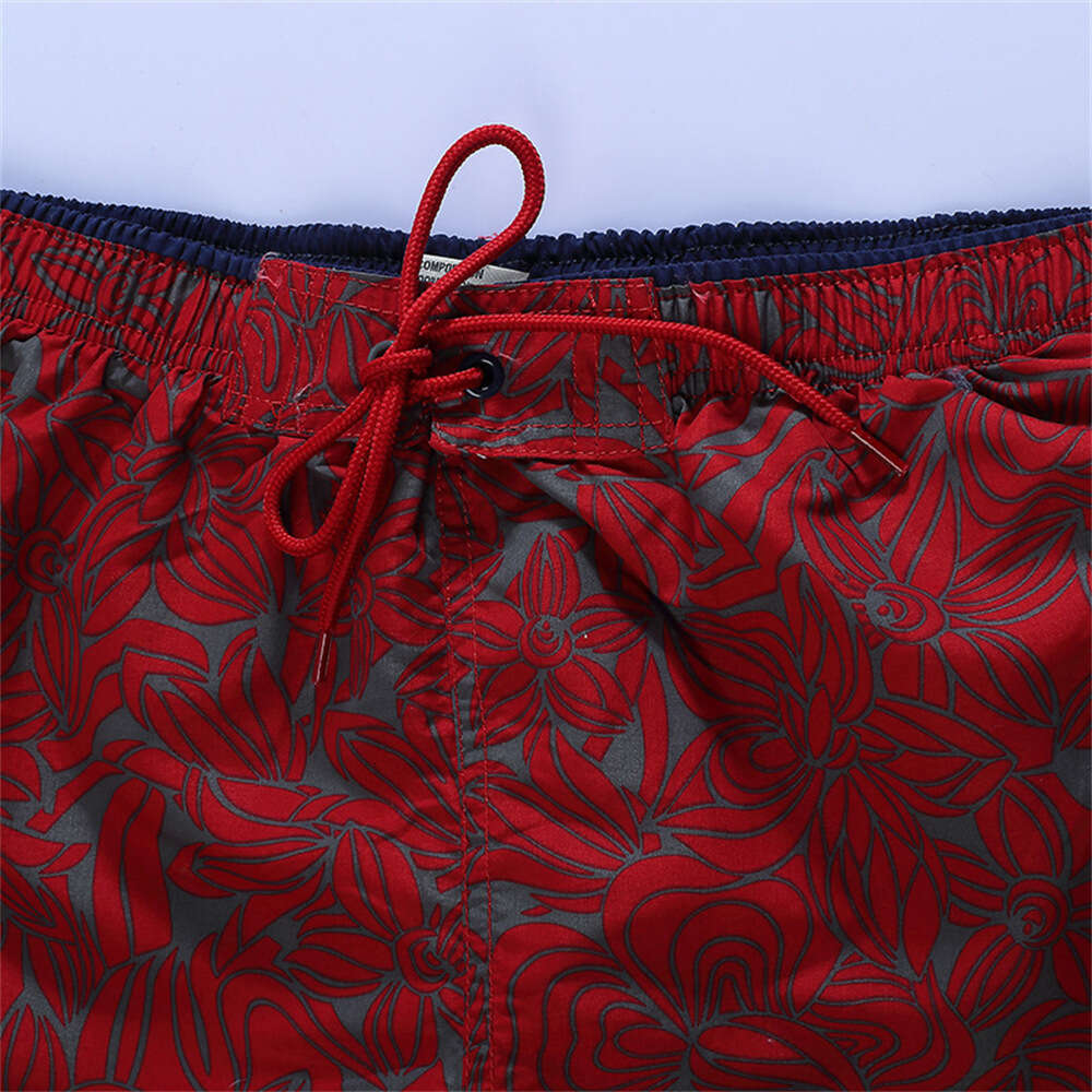 2024 Loose Quarter Pants Full Print Casual Beach Men's Shorts Summer New Style
