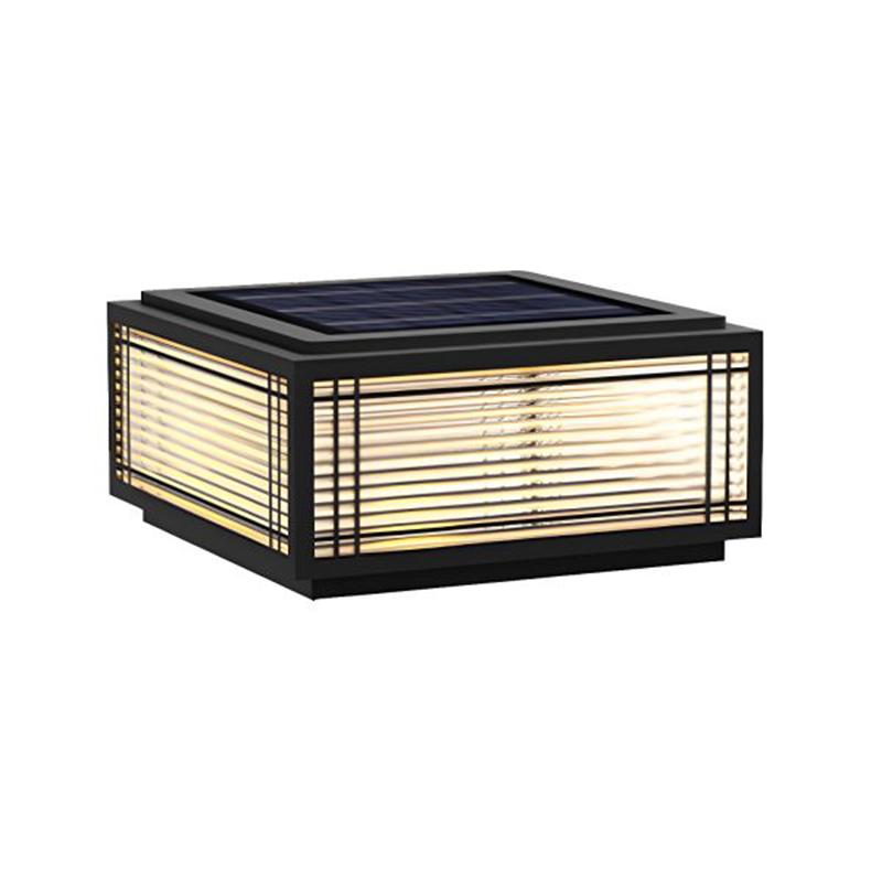 Solar Pillar light 30cm 40cm 50cm Stainless Steels Bollard Light Door Post Lamp Outdoor Waterproof Garden Landscape Lighting