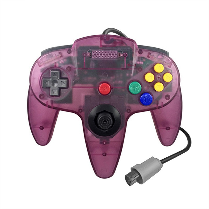12 Colors Classic Retro N64 Controller Wired Game Controllers 64-bit Gamepad Joystick for PC Nintendo N64 Console Video Game System
