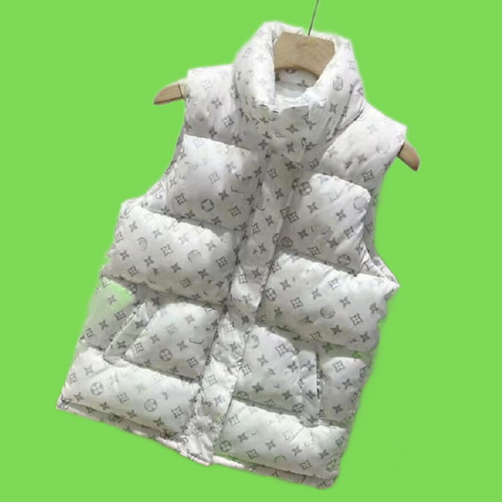 Brand Mens Down Vests Designer Embrodered Luxury Letter Bandge Style Womens Downs Vest Warm Outerwear