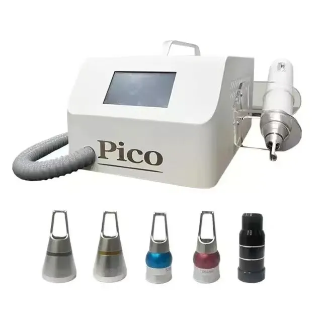 Water-Free Non-Invasive Portable Picosecond Laser - Nd YAG Carbon Laser for Tattoo & Pigmentation Removal, Carbon Pico Second 1064, 755, 532