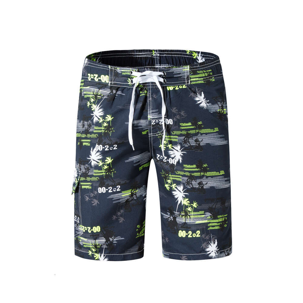 Summer New Men's Beach Pants Casual Capris Fashion Printed Shorts
