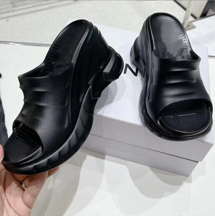 Women's high heels open toe thick heel summer sandals rubber designer large size fashion sexy formal wear elegant temperament office shoes