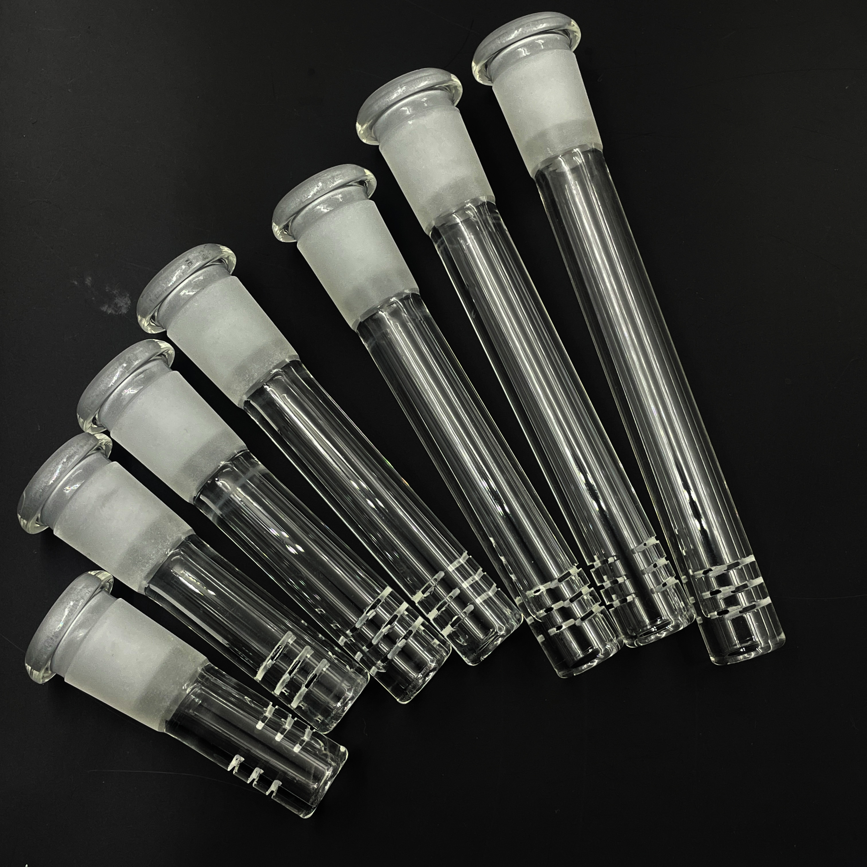 Glass downstem 14mm 18mm Male Female Stem Drop Down Adapters Hookahs For Water Bongs