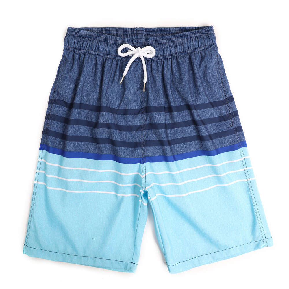 Summer Beach for Casual Loose Oversized Shorts with Striped Printed Men's Pants