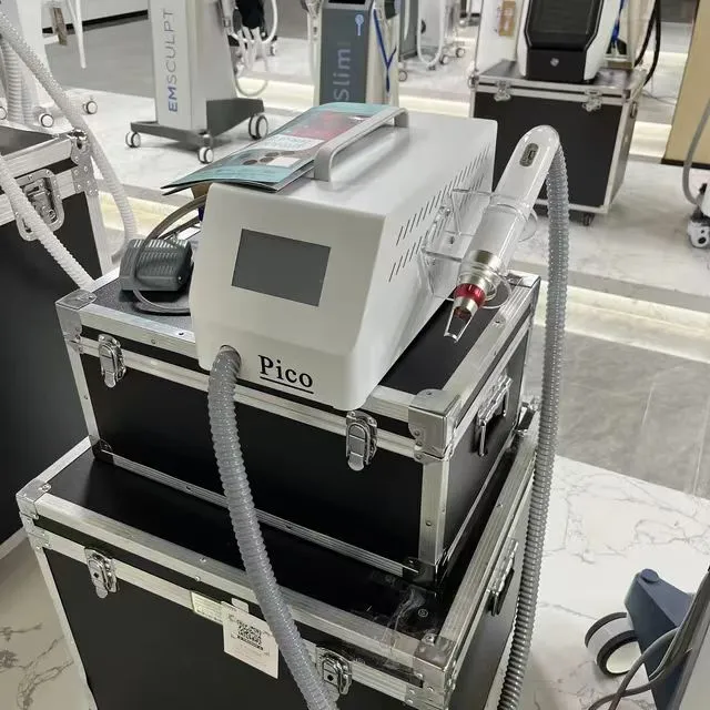 Water-Free Non-Invasive Portable Picosecond Laser - Nd YAG Carbon Laser for Tattoo & Pigmentation Removal, Carbon Pico Second 1064, 755, 532