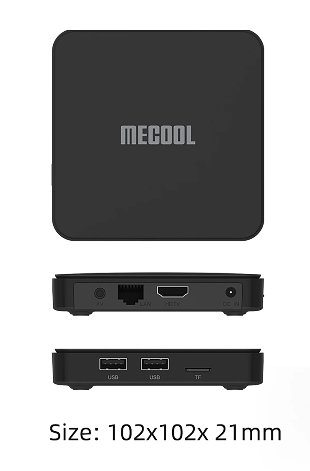 Mecool KM7 SE TV Box Android 11 ATV Google Certified LPDDR4 2GB RAM 32GB Dual Wifi BT5.1 Support AV1 Youtube 4K Set Top Box