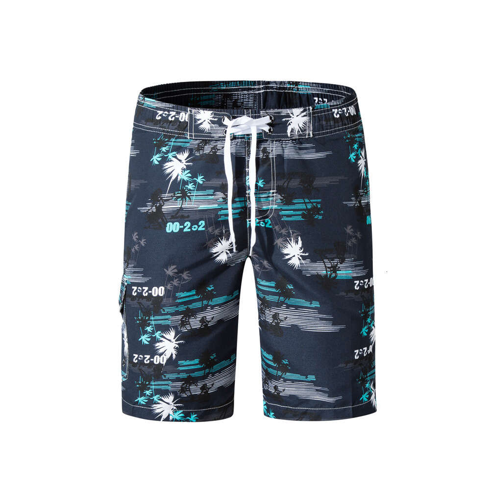 Summer New Men's Beach Pants Casual Capris Fashion Printed Shorts