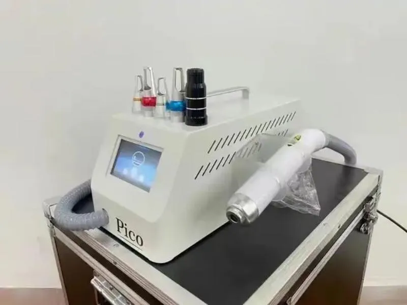 Water-Free Non-Invasive Portable Picosecond Laser - Nd YAG Carbon Laser for Tattoo & Pigmentation Removal, Carbon Pico Second 1064, 755, 532