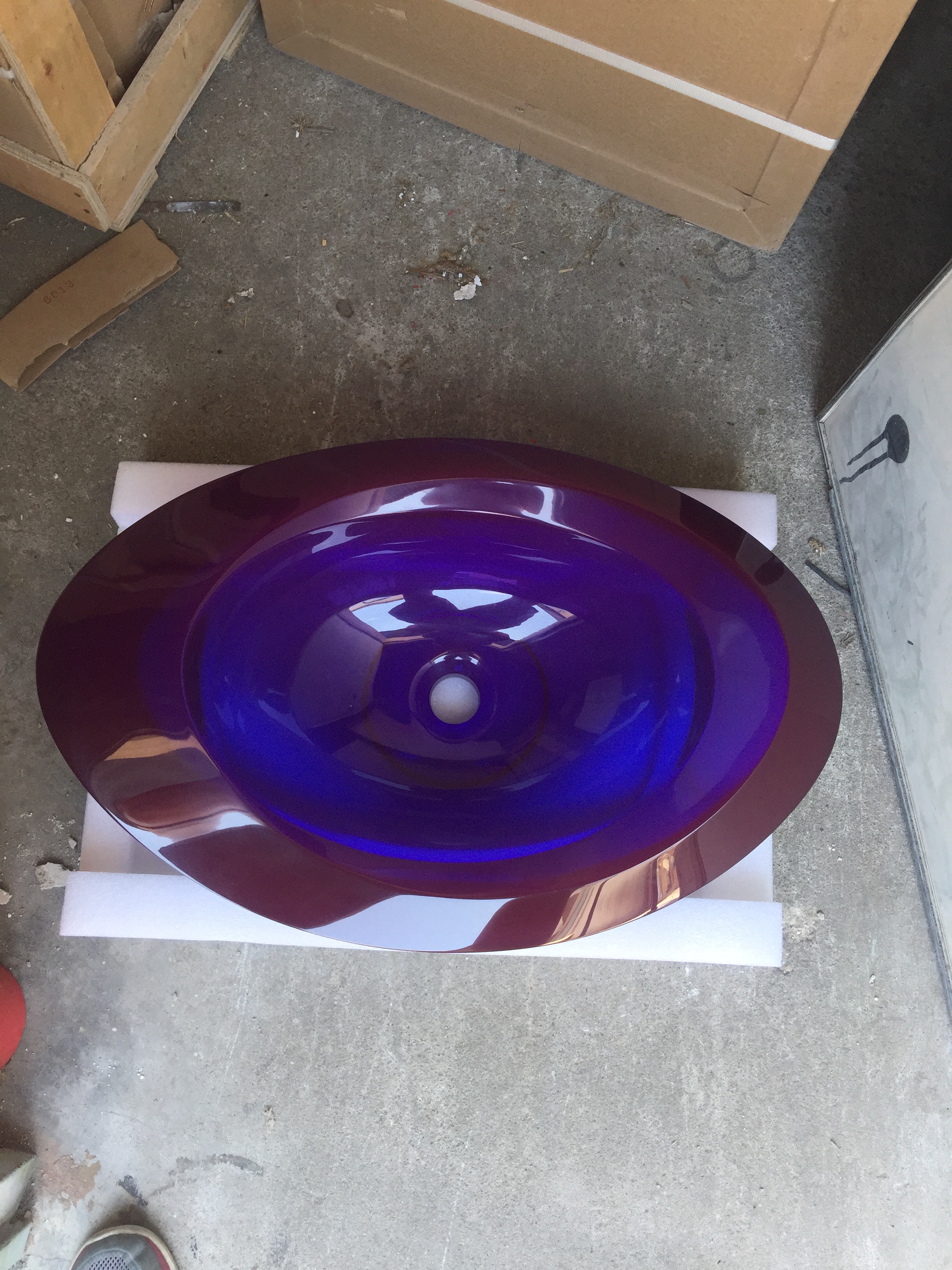 Premium Quality Bathroom Enameled Vessel Sink in Various Hues | Ideal Addition to Your Lavatory Space