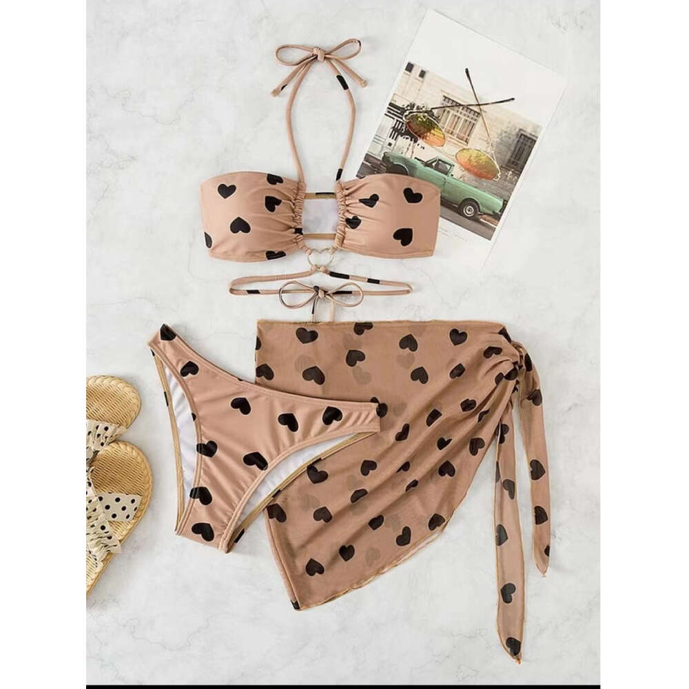 2024 New Three Piece Sexy Bikini Split Resort Beach Swimsuit Women's Bikin