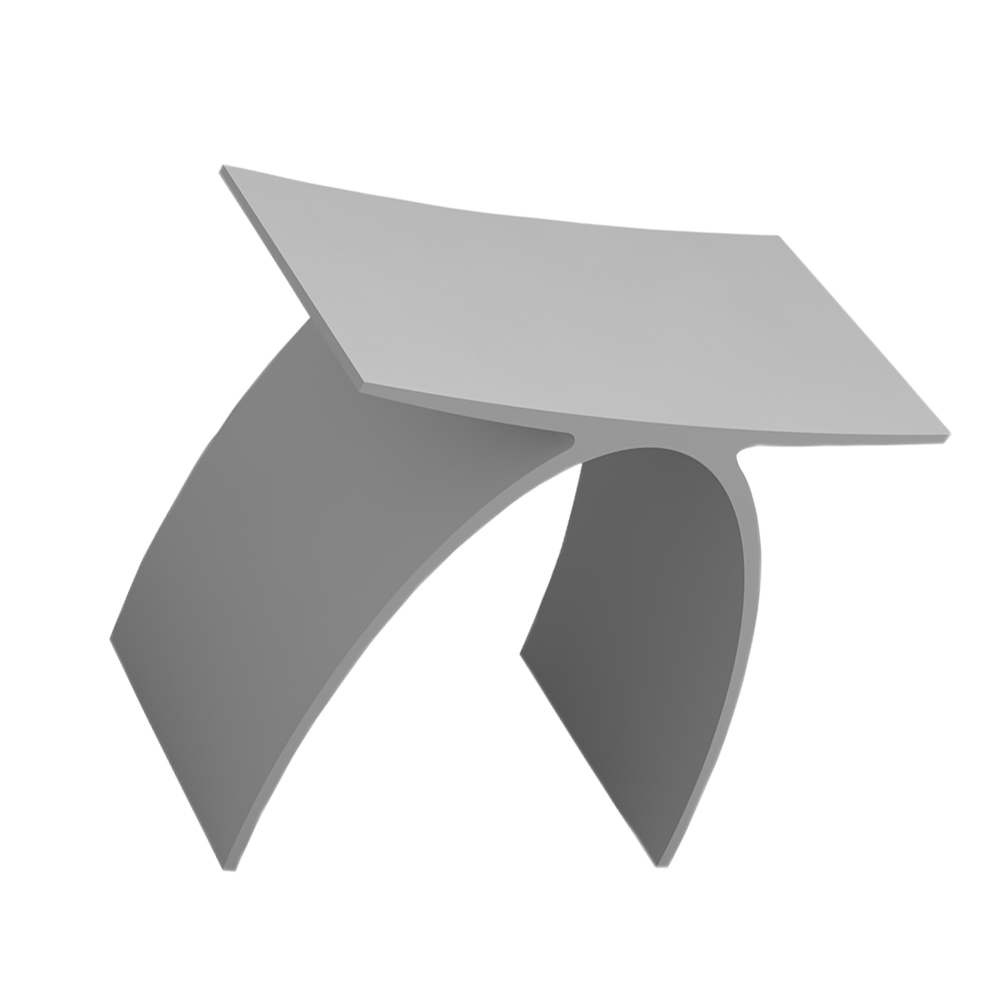 Bathroom Stool Modern Curved Design Furniture Bench Seat Acrylic Solid Surface Stone Chair 0102