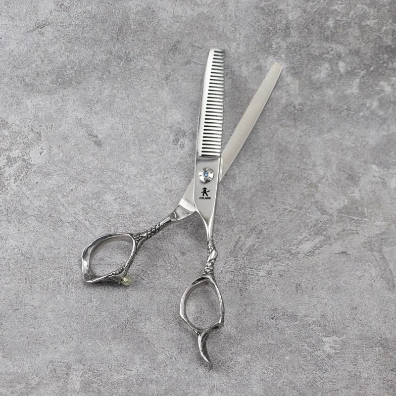 FnLune 6 6.5 Inch 9Cr18MoV Professional Hair Salon Scissors Cut Barber Tools Haircut Thinning Shear Hairdressing Scissors Set 240228