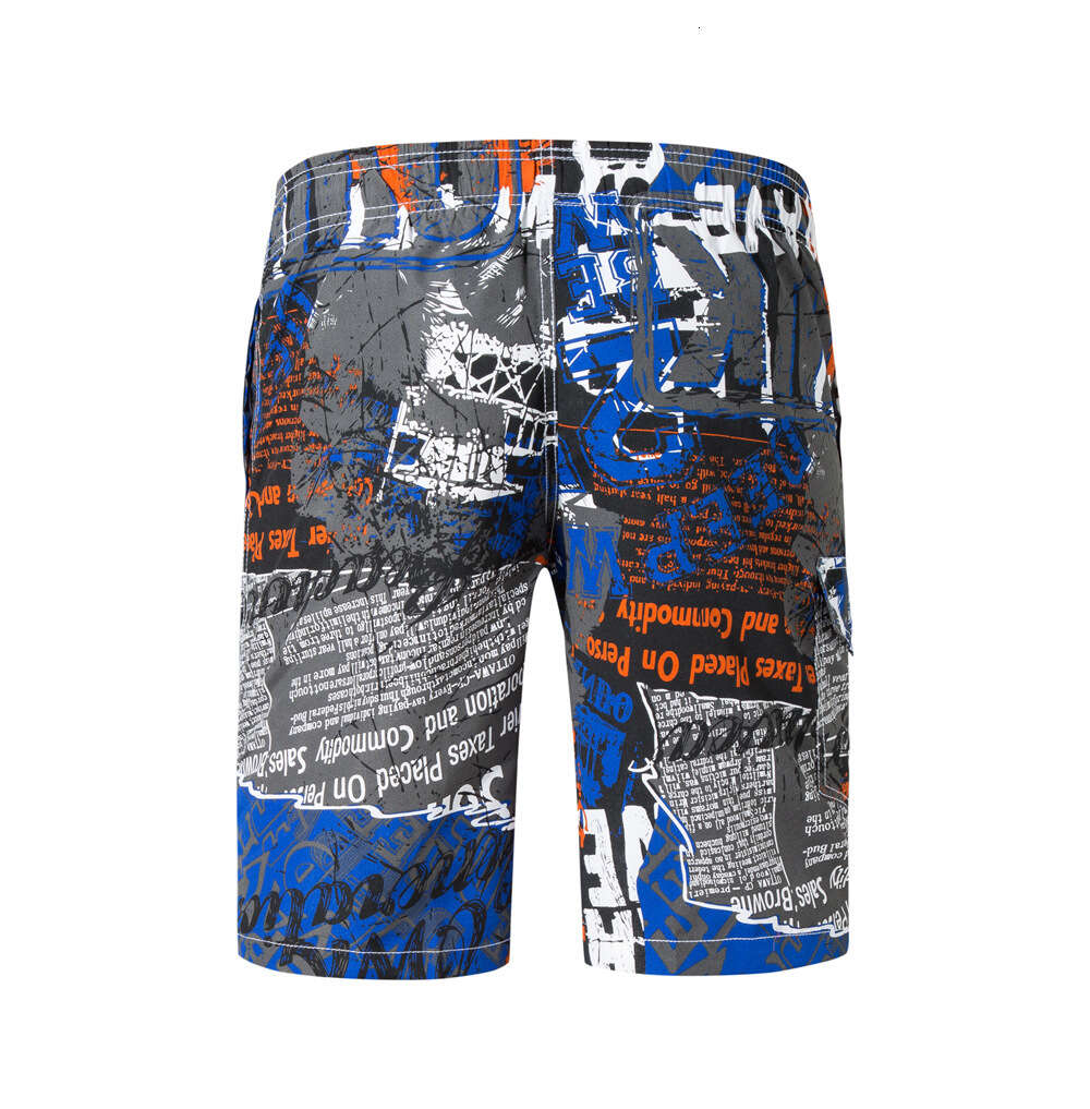 Beach Printed Fashionable Five Point Shorts, Casual Home Pants, Men's Clothing