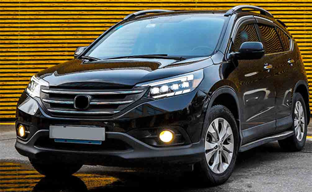 LED Daytime Running Head Lamp for Honda CRV Headlight 2012-2014 Turn Signal High Beam Light Projector Lens