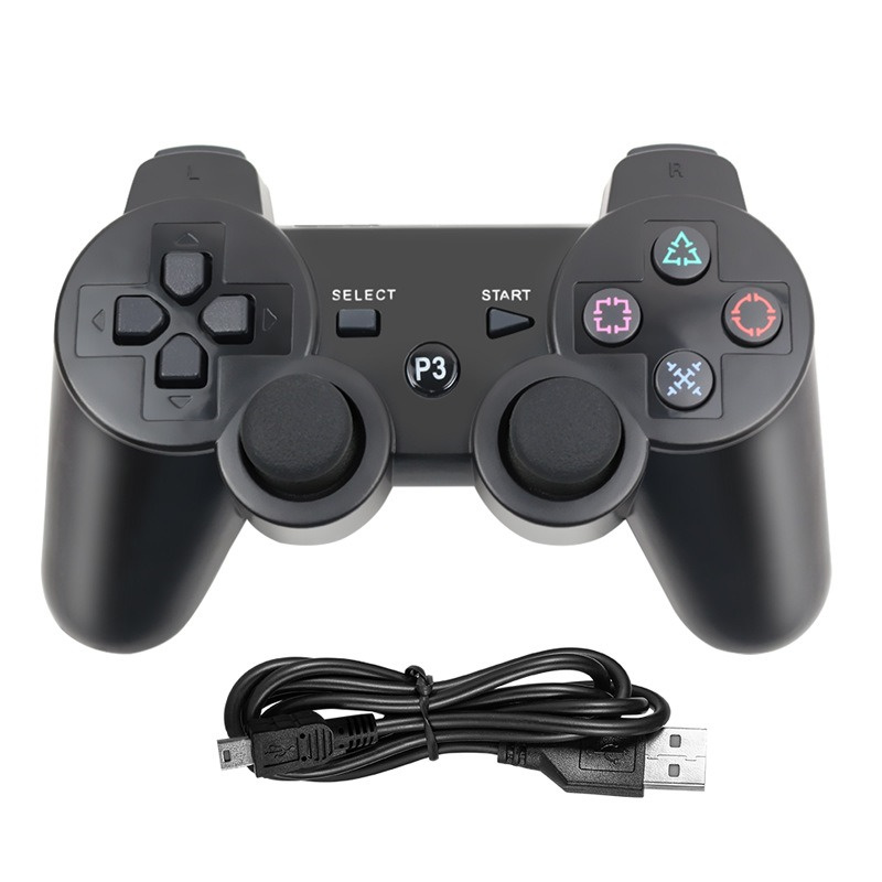 Dualshock 3 Wireless Bluetooth Joysticks for PS3 Vibration Controler Controls Joystick Gamepad for PS Ps3 Game Controllers Have Logo with Retail Box D