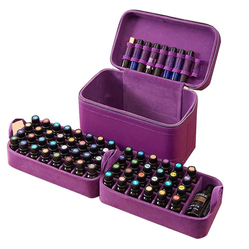66 Slots Essential Oil Case for DoTERRA 15ml 9 Slots 10ml Bottle Perfume Essential Oil Accessoiries Carrying Bottles Organizer 240305