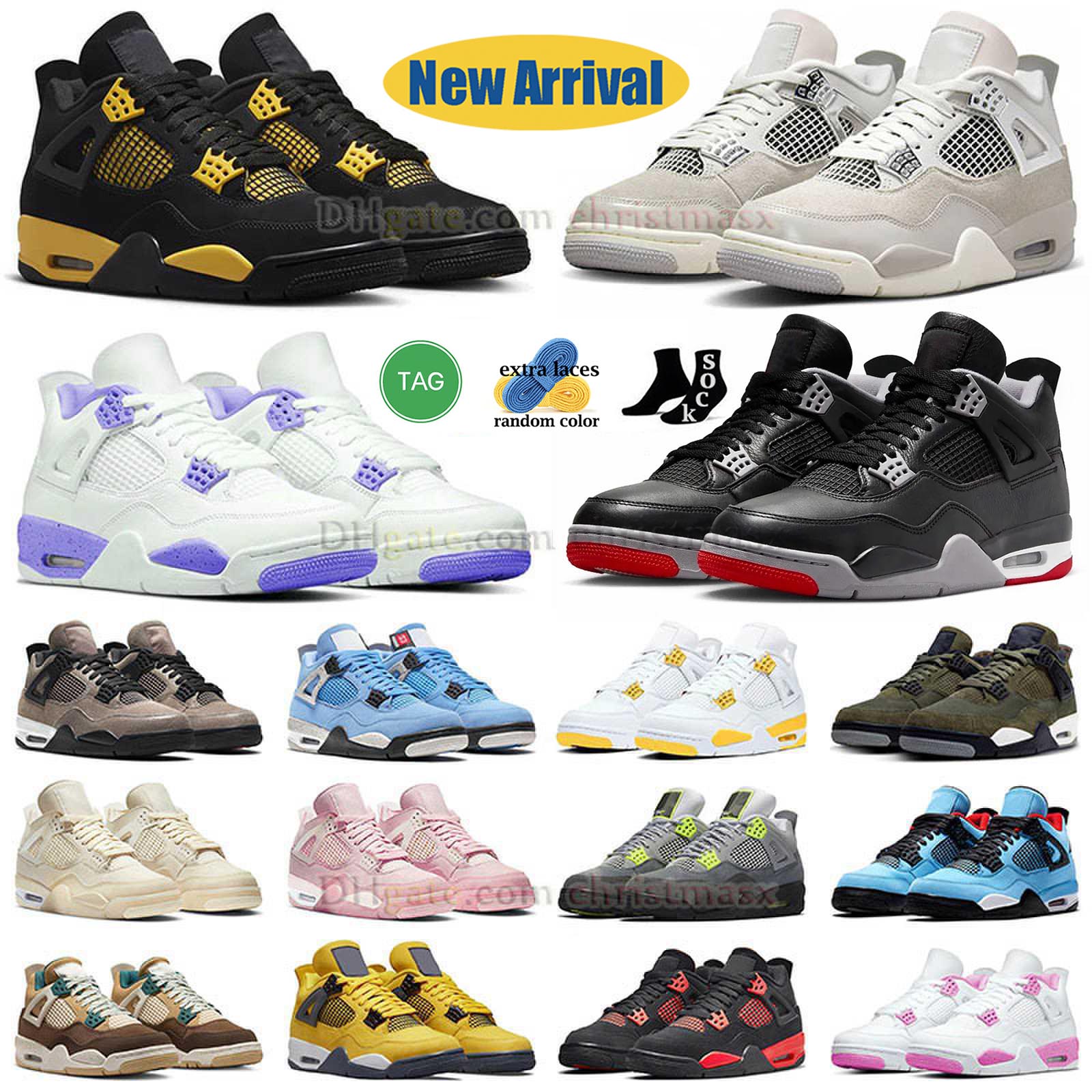 basketball shoes jumpman 4 yellow red white pink thunder mens womens military hordans 4 black cat sneakers pine green j4 freeze moment purple oreos pure money trainer