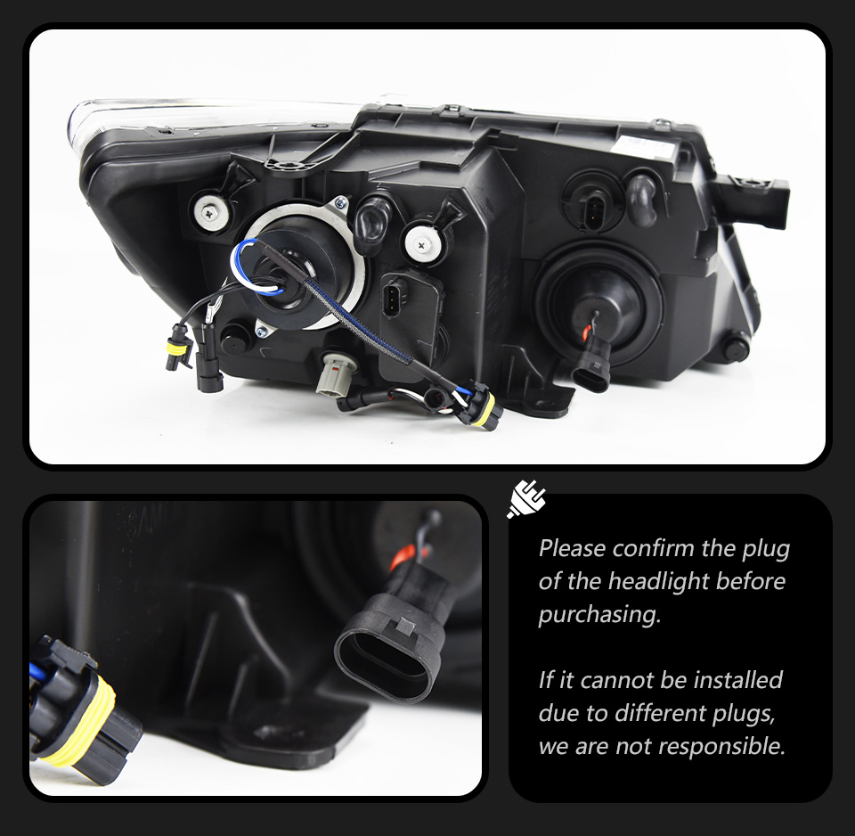 LED Daytime Running Head Lamp for Dodge Journey Headlight 2009-2016 Turn Signal High Beam Light Projector Lens