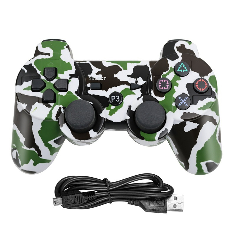 Dualshock 3 Wireless Bluetooth Joysticks for PS3 Vibration Controler Controls Joystick Gamepad for PS Ps3 Game Controllers Have Logo with Retail Box D