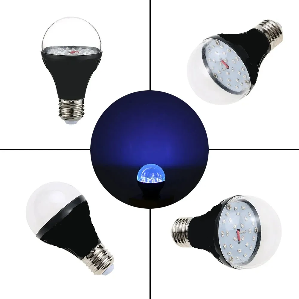 7W 25 LEDs UV Light Bulb A19 Ultraviolet Blacklight with E27 Lamp Base 11 LL