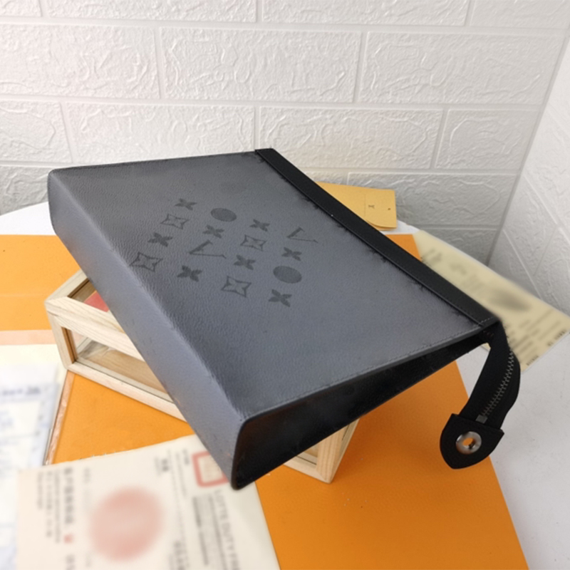 luxury men handbag purses and Large size handbags Grey starry sky Classic letter Note Compartment purses Card Holder leather large handbag Men Wallet 3 colors M61692