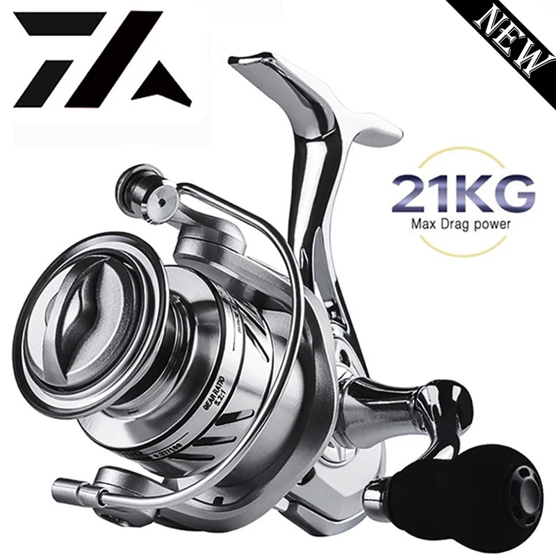 All-Metal Silver Freshwater And Seawater Dual Use Fishing Reel Big Pulling Drag Spinning Reel Durable Carp Fishing Saltwater240227