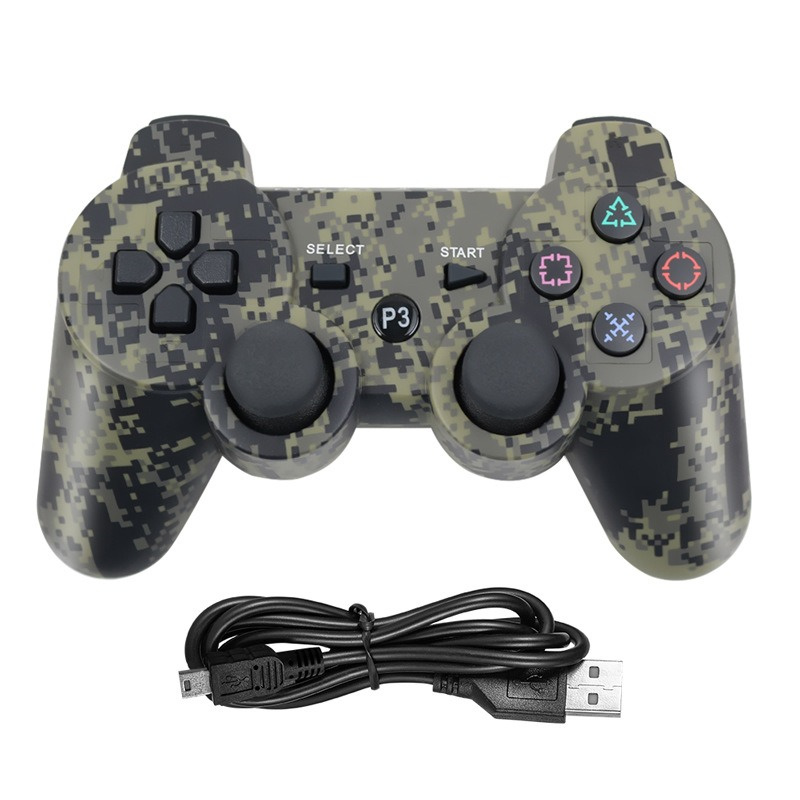 Dualshock 3 Wireless Bluetooth Joysticks for PS3 Vibration Controler Controls Joystick Gamepad for PS Ps3 Game Controllers Have Logo with Retail Box D