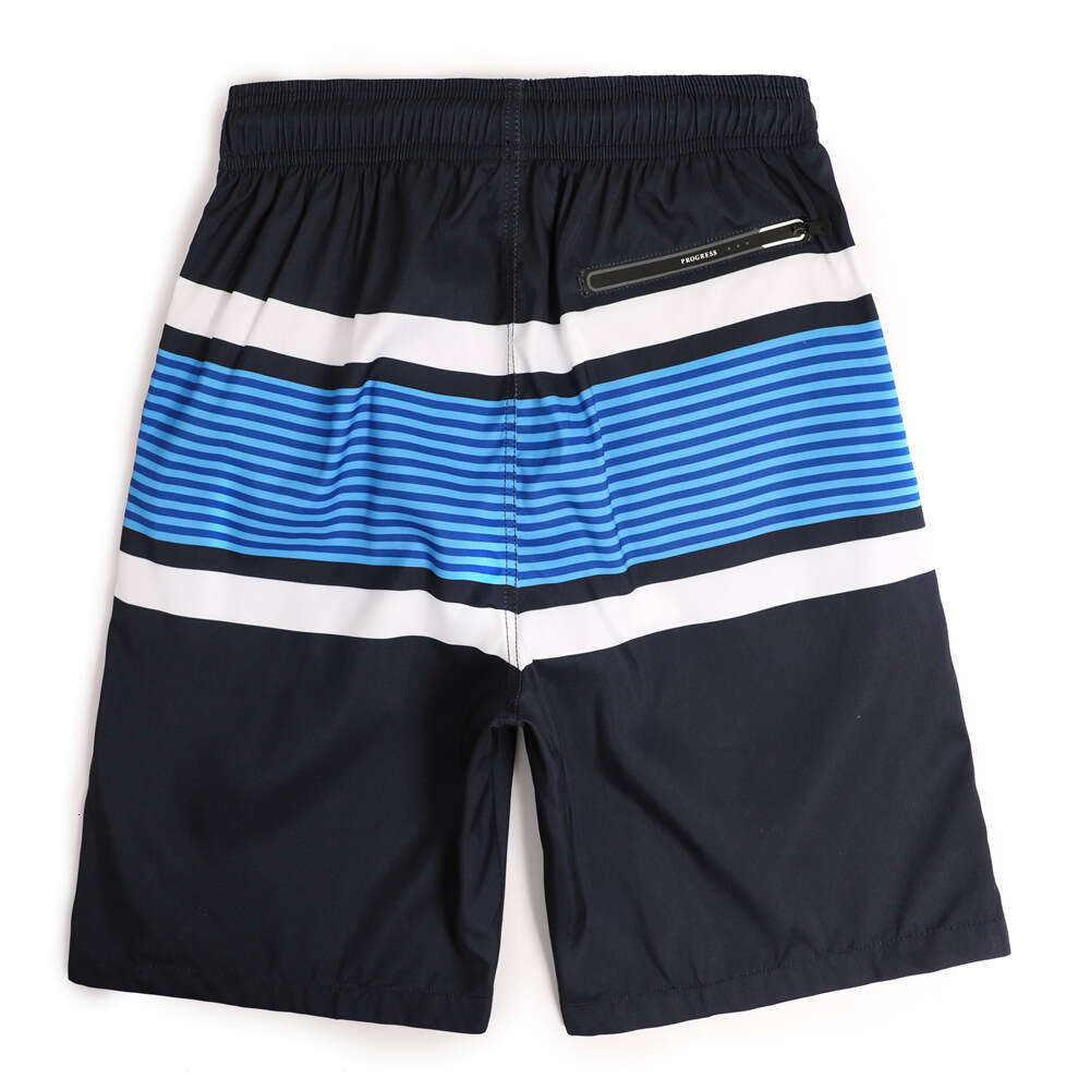 Summer Beach for Casual Loose Oversized Shorts with Striped Printed Men's Pants