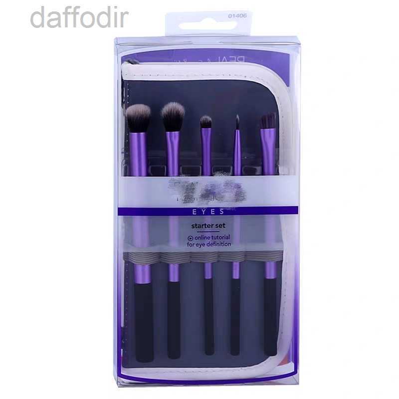 Wholesale Makeup Brush Collection Real Essential Face Eyes Make Up Brushes Set in 3/4/5 pcs Eyeshadow Powder Foundation Cosmetics Applicated Tool kits