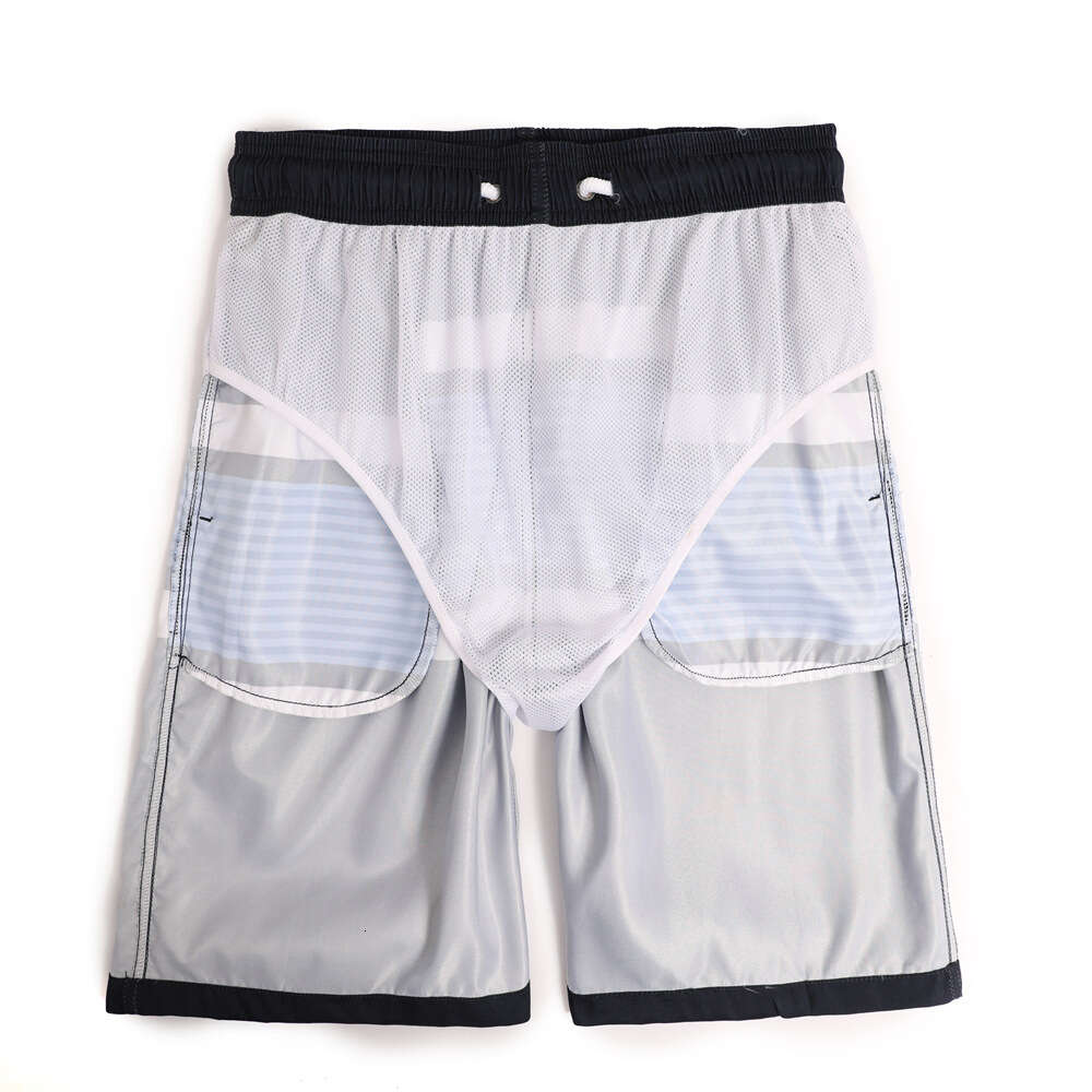 Summer Beach for Casual Loose Oversized Shorts with Striped Printed Men's Pants