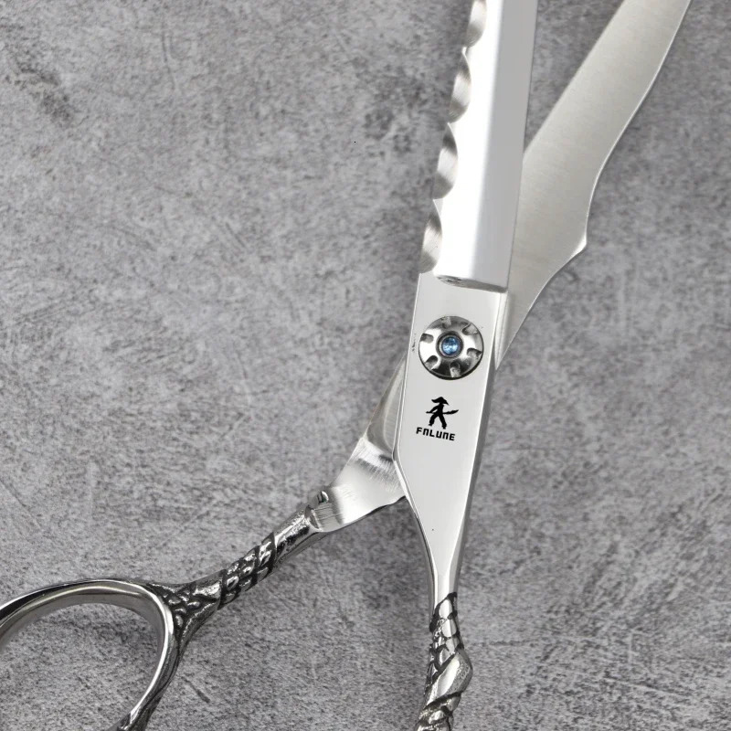 FnLune 6 6.5 Inch 9Cr18MoV Professional Hair Salon Scissors Cut Barber Tools Haircut Thinning Shear Hairdressing Scissors Set 240228