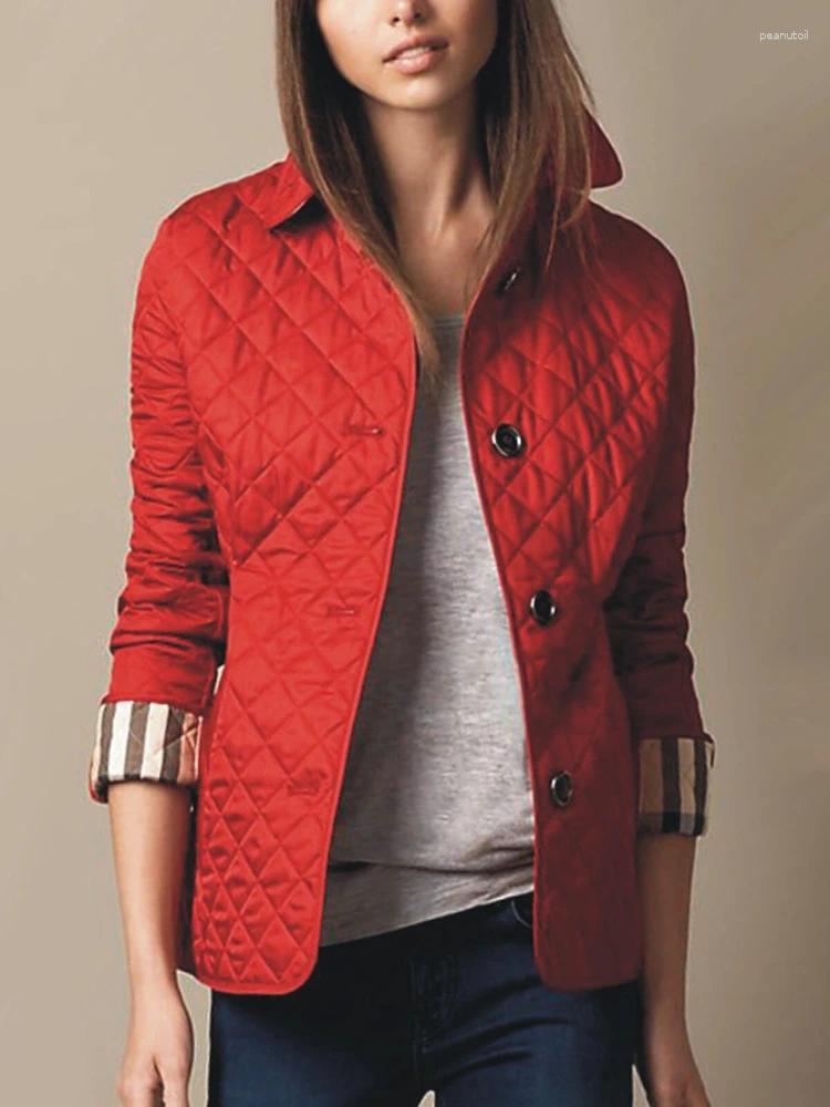 Women's Slim Fit Trench Coat: Warm Cotton For Autumn/Winter B4