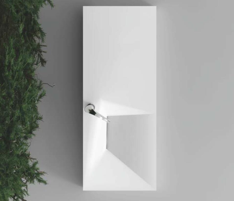 1200mm Unique Design Wall Suspension Vanity Washbasin Above Counter Hidden Style Drain Sink 38428-A