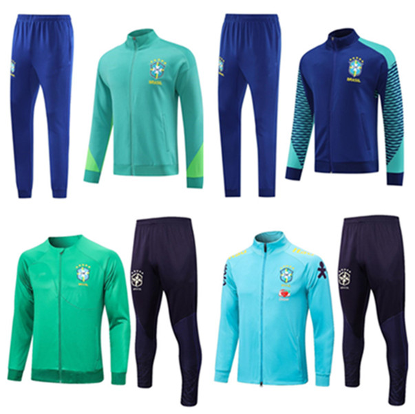 2023 2024 Camiseta de futbol bRAZIL soccer jersey training suit FIRMINO brazil tracksuit maillots MARQUINHOS VINI JR ANTONY SILVA 2023/24 brasil long zip jacket