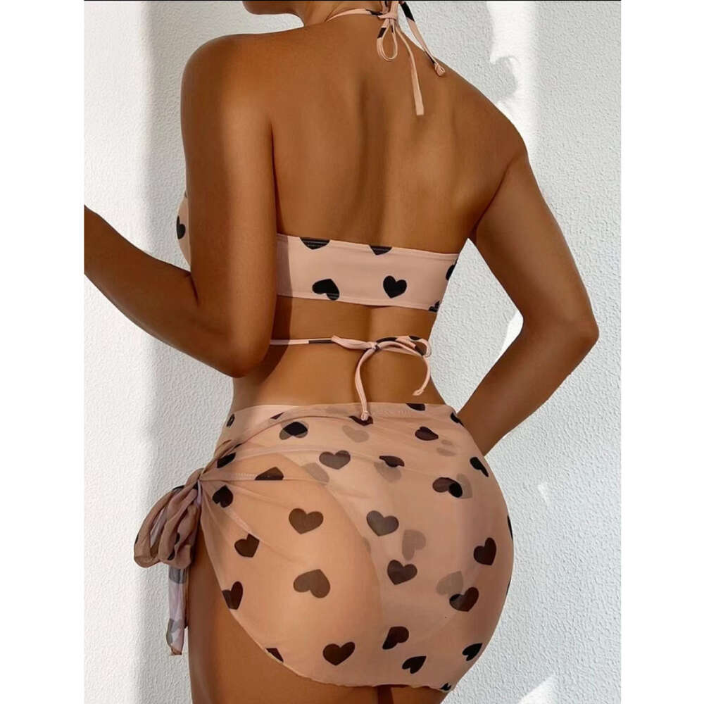 2024 New Three Piece Sexy Bikini Split Resort Beach Swimsuit Women's Bikin