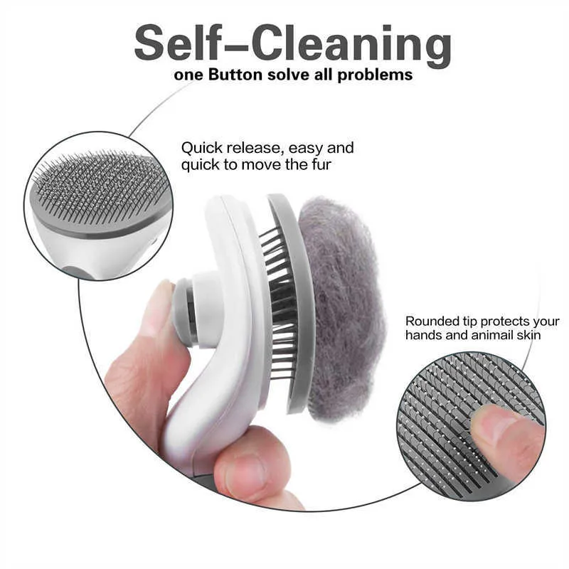 free shipping free shipping New Stainless Steel Needle Comb And Cat Removal Floating Hair Beauty Skin Care Tools Pet Dog Cle