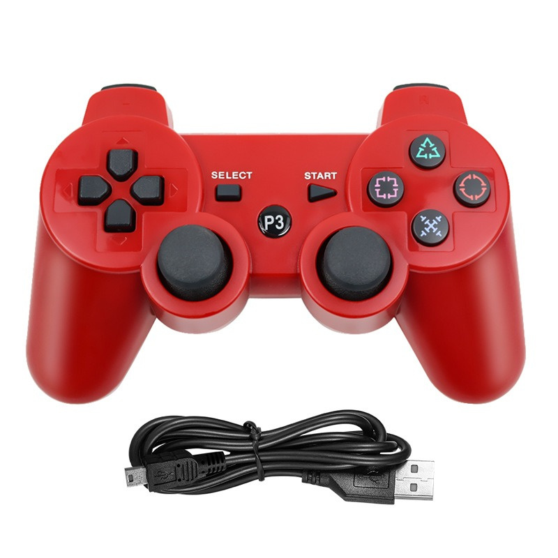Dualshock 3 Wireless Bluetooth Joysticks for PS3 Vibration Controler Controls Joystick Gamepad for PS Ps3 Game Controllers Have Logo with Retail Box D